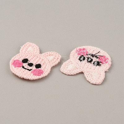 Animal Polyester Knitted Appliques DIY-WH0399-42I-1