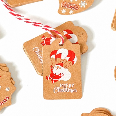 Christmas Theme Kraft Paper Tags X1-CDIS-H003-02-1