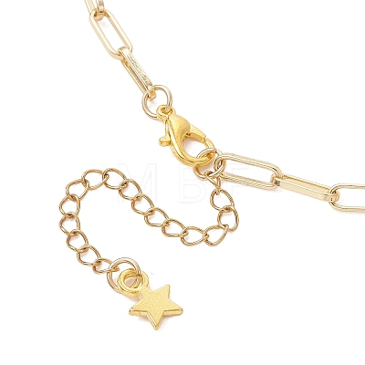 Brass Paperclip Chain Twisted Chain Necklace Making AJEW-JB01543-1