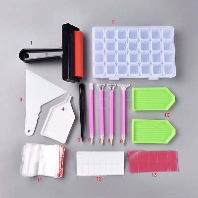 Diamonds Painting Tools and Accessories Kits DIY-WH0157-62-1