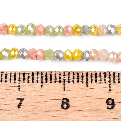 Electroplate Glass Beads Strands GLAA-T023-A16-04-1