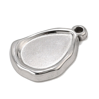 304 Stainless Steel Pendant Cabochon Settings SA-CBA9B1E-01B-P-1