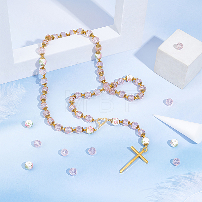   DIY Beaded Religion Necklace Making Kits DIY-PH0008-37-1