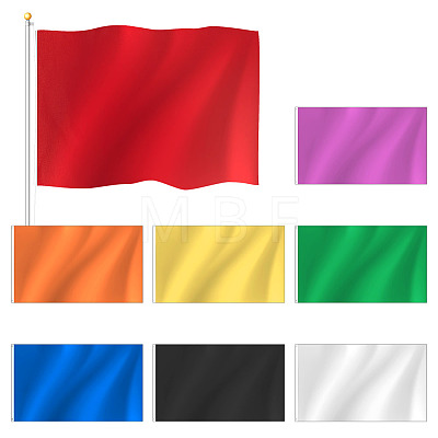 8Pcs 8 Colors Polyester Blank Flag AJEW-OC0016-25-1