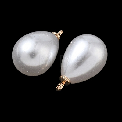 ABS Plastic Pearl Pendants FIND-Z105-03H-01G-1