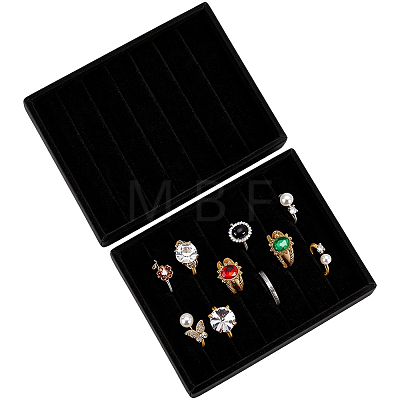 6-Slot Velvet Jewelry Display Trays ODIS-SP0002-24B-02-1