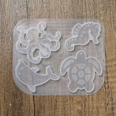 DIY Silicone Sea Animal Theme Pendant Molds SIMO-G011-05B-1