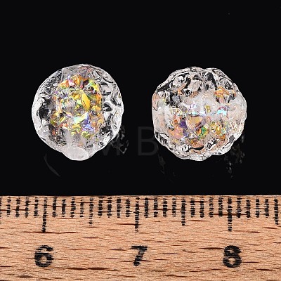 Handmade Foil Glass Beads FOIL-N029-10G-1