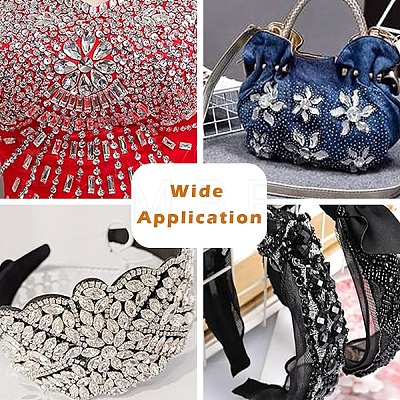 100Pcs 2 Styles Sew on Rhinestone ACRT-YW0001-01A-1