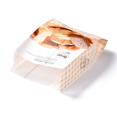 Rectangle with Bread Pattern Paper Baking Bags CARB-K0001-01I-1