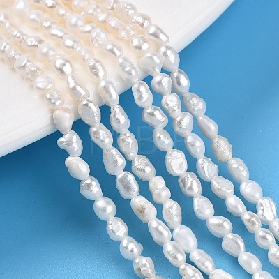 Natural Cultured Freshwater Pearl Beads Strands PEAR-N014-03E-01-1