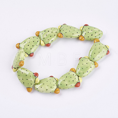 Handmade Porcelain Beads X-PORC-G002-16B-1