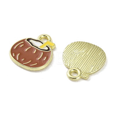 Fruit Alloy Enamel Charms PALLOY-S058-01LG-17-1