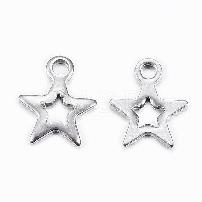 Tarnish Resistant 304 Stainless Steel Charms STAS-H392-01P-1