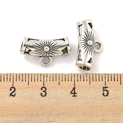 Tibetan Style Alloy Tube Beads FIND-M011-15A-AS-1