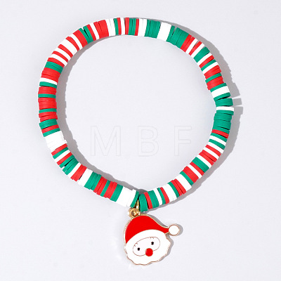 Christmas 304 Stainless Steel Enamel Charm Bracelets AH2991-5-1