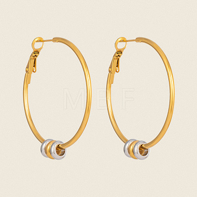 304 Stainless Steel Big Hoop Earrings for Women MA0702-1-1