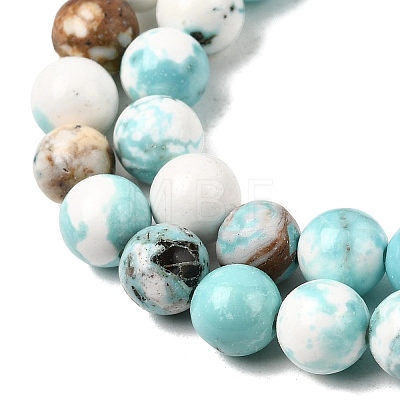 Natural Howlite Beads Strands G-L555-02-6mm-1