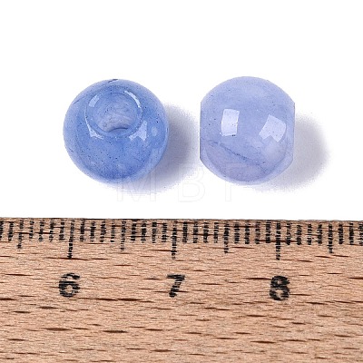 Natural White Jade European Beads G-Q607-01A-02-1