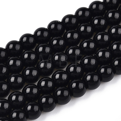 Opaque Solid Color Glass Beads Strands LS-GLAA-T032-P10mm-01-1