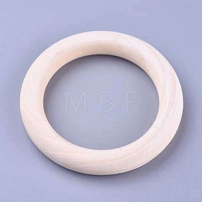 Unfinished Wood Linking Rings X-WOOD-F002-01-70mm-1