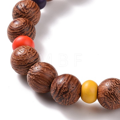 Wooden Beaded Bracelet Sets BJEW-JB09067-1