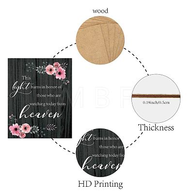 MDF Wooden Hanging Wall Decorations DIY-WH0266-004-1