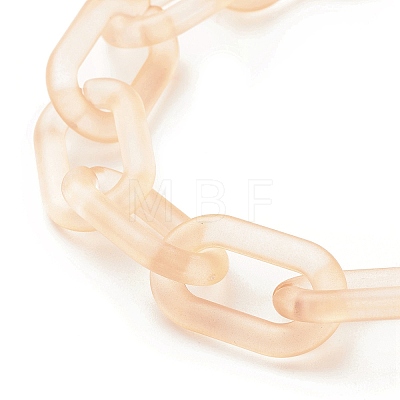 Transparent Acrylic Cable Chain Wristlet Straps HJEW-JM00665-04-1