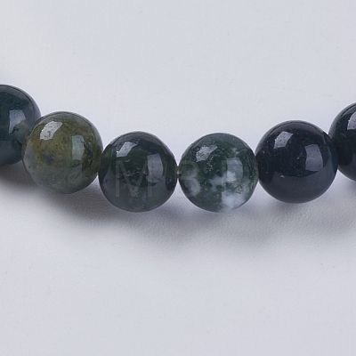 Natural Indian Agate Beads Strands G-G515-4mm-05-1