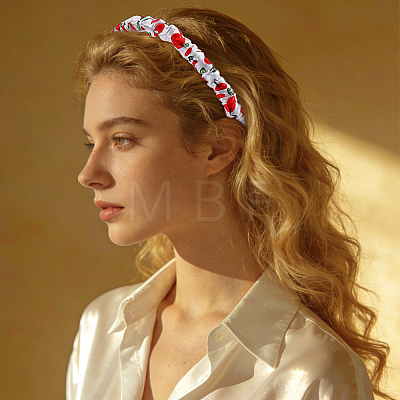 Silk From Silkworms Hair Bands OHAR-WH0033-019B-1