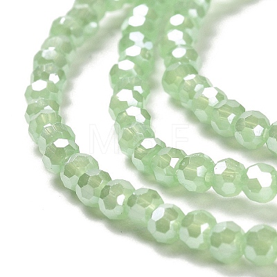 Electroplate Glass Beads Strands EGLA-A035-J3mm-A01-1