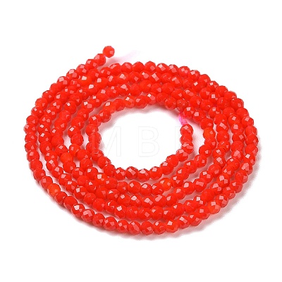 Glass Imitation Jade Beads Strands GLAA-H021-02-06-1