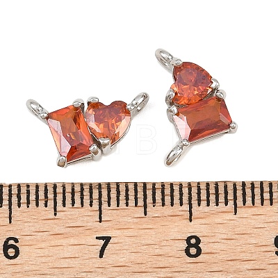 Brass Pave Cubic Zirconia Charms CU-CBA6A75-04P-11-1