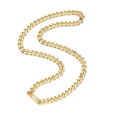 7.5MM Brass Panzer Chain Necklaces NJEW-JN06004-1