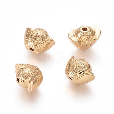 Long-Lasting Plated Alloy Beads PALLOY-E576-01G-1