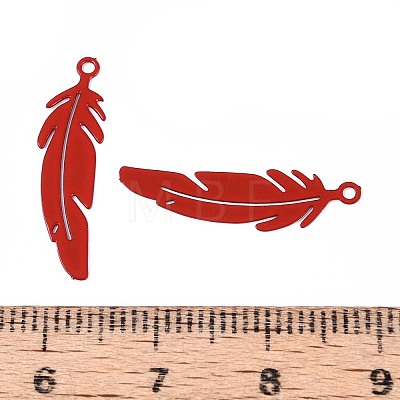 Spray Painted 430 Stainless Steel Pendants STAS-N121-06C-1