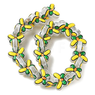 Transparent Glass Enamel Beads LAMP-C023-02B-1