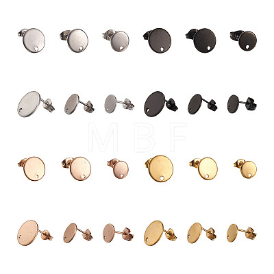 PVD Vacuum Plating 304 Stainless Steel Stud Earring Findings STAS-TA0004-67-1