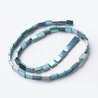 Vacuum Plating Electroplate Non-magnetic Synthetic Hematite Beads Strands G-F534-J08-1