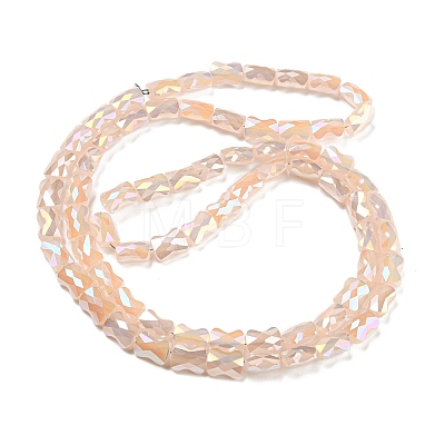 AB Color Plated Glass Beads Strands EGLA-P051-06B-B08-1