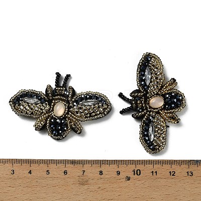 Bee Shape Felt Sew on Ornament Accessories LS-PATC-XCP0001-04-1