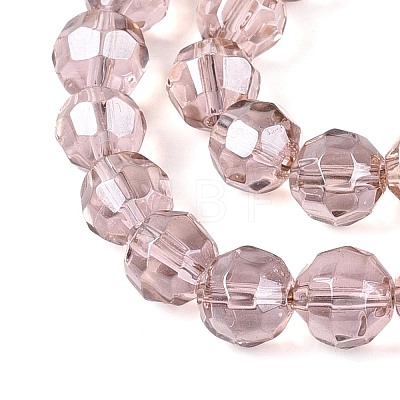 Electroplate Glass Beads Strands EGLA-Q129-01A-1