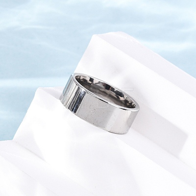 201 Stainless Steel Wide Band Finger Rings RJEW-K252-02F-P-1
