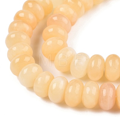 Natural Yellow Jade Beads Strands G-T138-74A-1