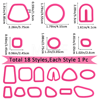 Plastic Plasticine Tools DIY-WH0308-404A-1