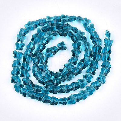 Transparent Glass Beads GLAA-Q066-14mm-B08-1