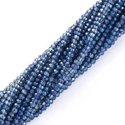 Electroplate Glass Beads Strands EGLA-F149-FR-04-1