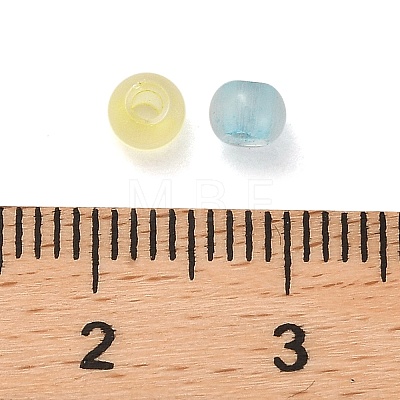 Cat Eye Style Glass Round Seed Beads GLAA-G110-01C-1