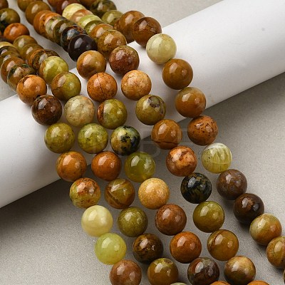 Natural Green Opal Beads Strands G-K245-A17-A05-01-1