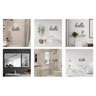 PVC Quotes Wall Sticker DIY-WH0200-048-1